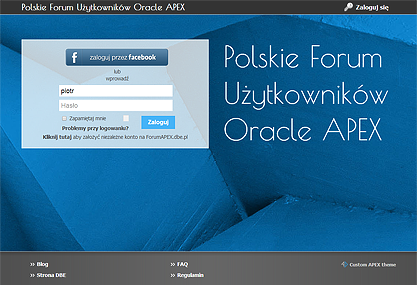 Forum Oracle APEX